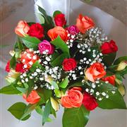Mixed Vibrant Rose Selection Bouquet