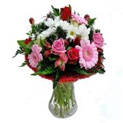 Romantic Red White &amp; Pink Gift Vase 