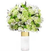 White &amp; Green Luxury Vase 
