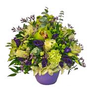 Lime Green &amp; Purple Luxury Vase 