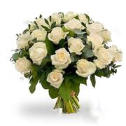 24 White Roses Bouquet 