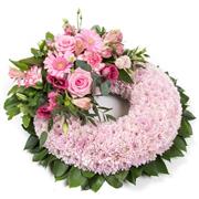 Solid Pink Wreath 