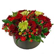 Red Romantic Seasonal Hat Box 