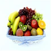 White Wicker Fruit Basket