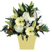 Exquisite Cream &amp; White Vase Arrangement 