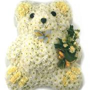  White &amp;Yellow Teddy Bear