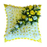 Yellow &amp; White Cushion 