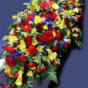 Red &amp; Yellow Coffin Spray 