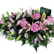Pink Rose &amp; Lily Spray 