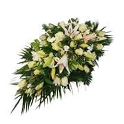Elegant White Classic Tray Spray 