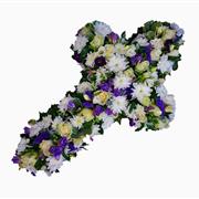 Petite White Purple &amp; Lilac Cross 