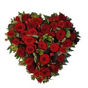 Red Rose Solid Heart