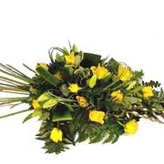 Yellow Rose Tray Spray 