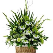 Elegant White Luxury Classic Basket 