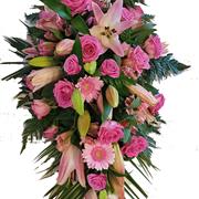 Pink Roses &amp; Pink Lily Spray 