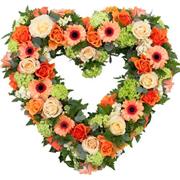 Peach &amp; Cream Open Heart 