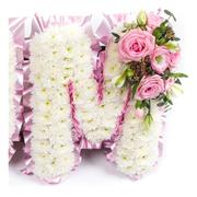Massed Letters White 