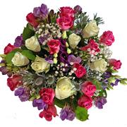 Deep Pink &amp; Purple Hand-tied 