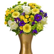  Yellow &amp; Blue Summer Gold Vase 