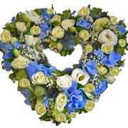 Blue Country Garden Open Heart 