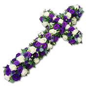 Puple &amp; White Cross