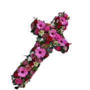 Hot Pink Contemporary Cross 