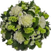 Classic Carnation Chrysanthemum White Posy 