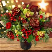 Opulent Green Orchid Vase 
