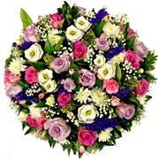 Large Pink Purple Ivory Posy