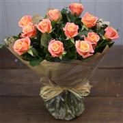 Dramatic Peach Roses 