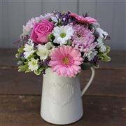 Pale Pink Garden Jug