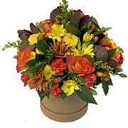 Florist Choice Autumn Glow Hat Box 