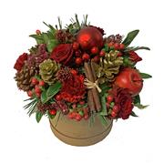 Ruby Red Christmas Hat Box 