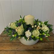 Winter Frost Opulent Candle Arrangement 
