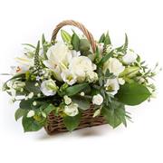 Pure White Serenity Basket 