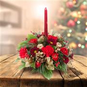 Red Taper Candle Arrangement 