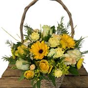 Yellow &amp; White Spring Basket 