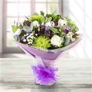 Green Purple &amp; White Anastasia Hand-tied 