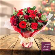 Festive Red &amp; White Florist Choice Bouquet