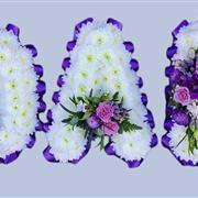 DAD Purple &amp; White Ribbon