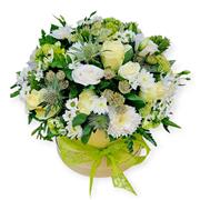 White &amp; Green Serenity Hat Box 