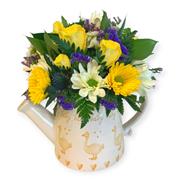 Baby Boy Yellow and Blue Watering Can 