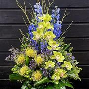 Yellow &amp; Green Exotic Arrangement 