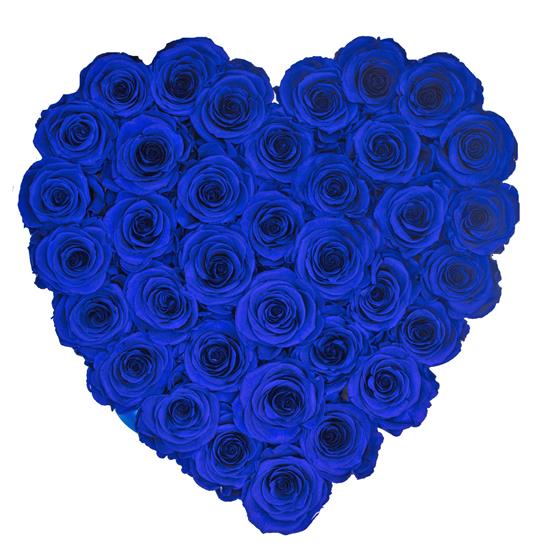 Royal Blue Roses Heart Blue Rose Solid Heart